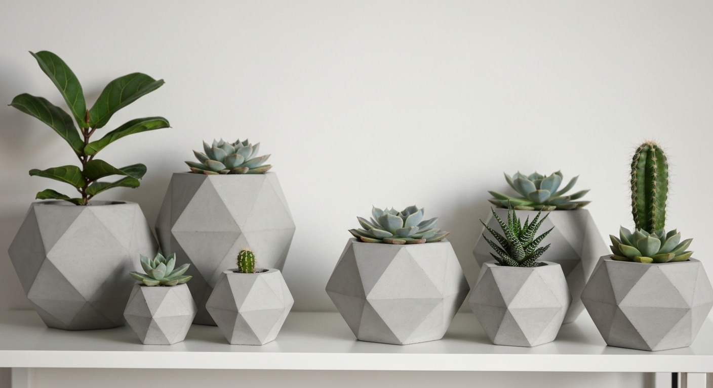 DIY Concrete Planters: Modern Home Decor You Can Make This Weekend