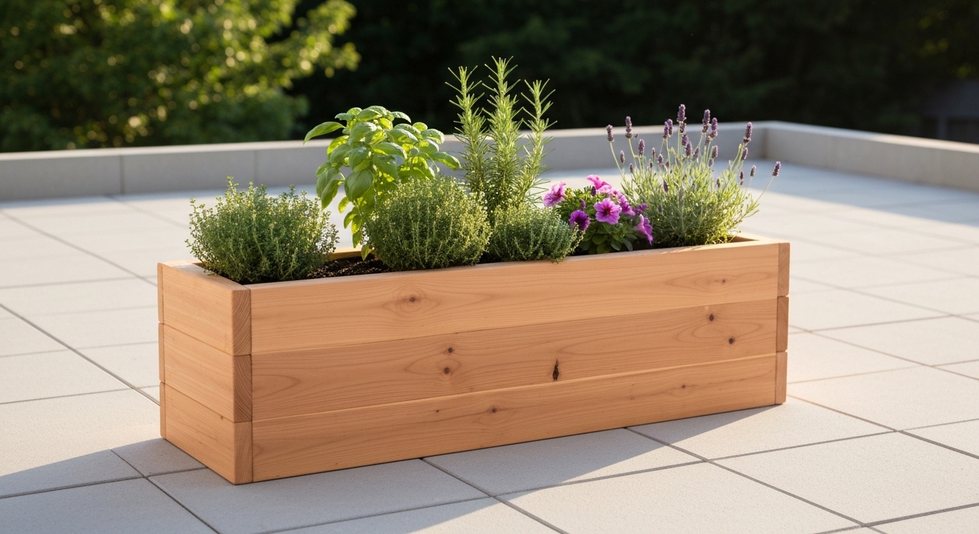 How to Build an Outdoor Planter Box: Cedar Planter Plans